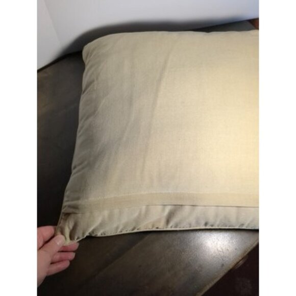 Throw Pillow AFSHAR Needlepoint Abstract Design 16x16 Navy Eggplant Poly Fill - Picture 9 of 16